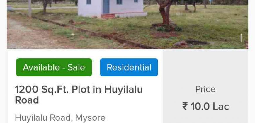 1200 Sqft Plot Sale Huyilalu Road, Mysore