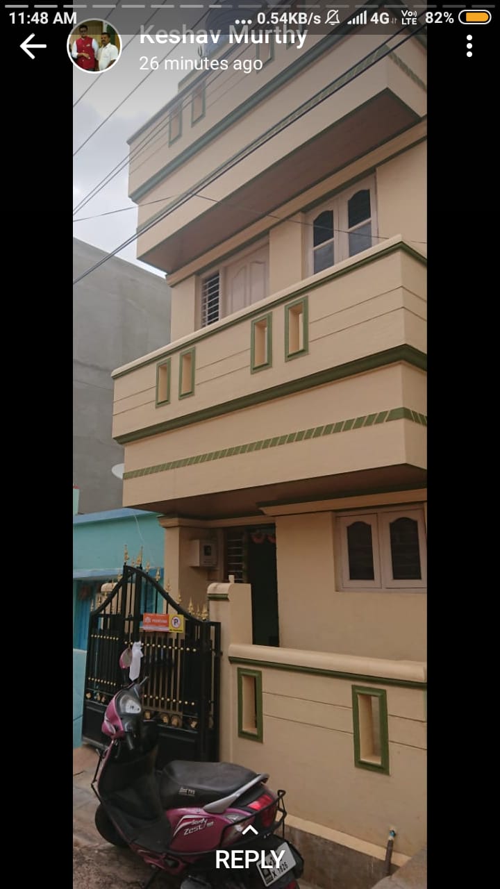 360 Sqft South Face Residential Duplex House Sale Kuvempunagar, Mysore