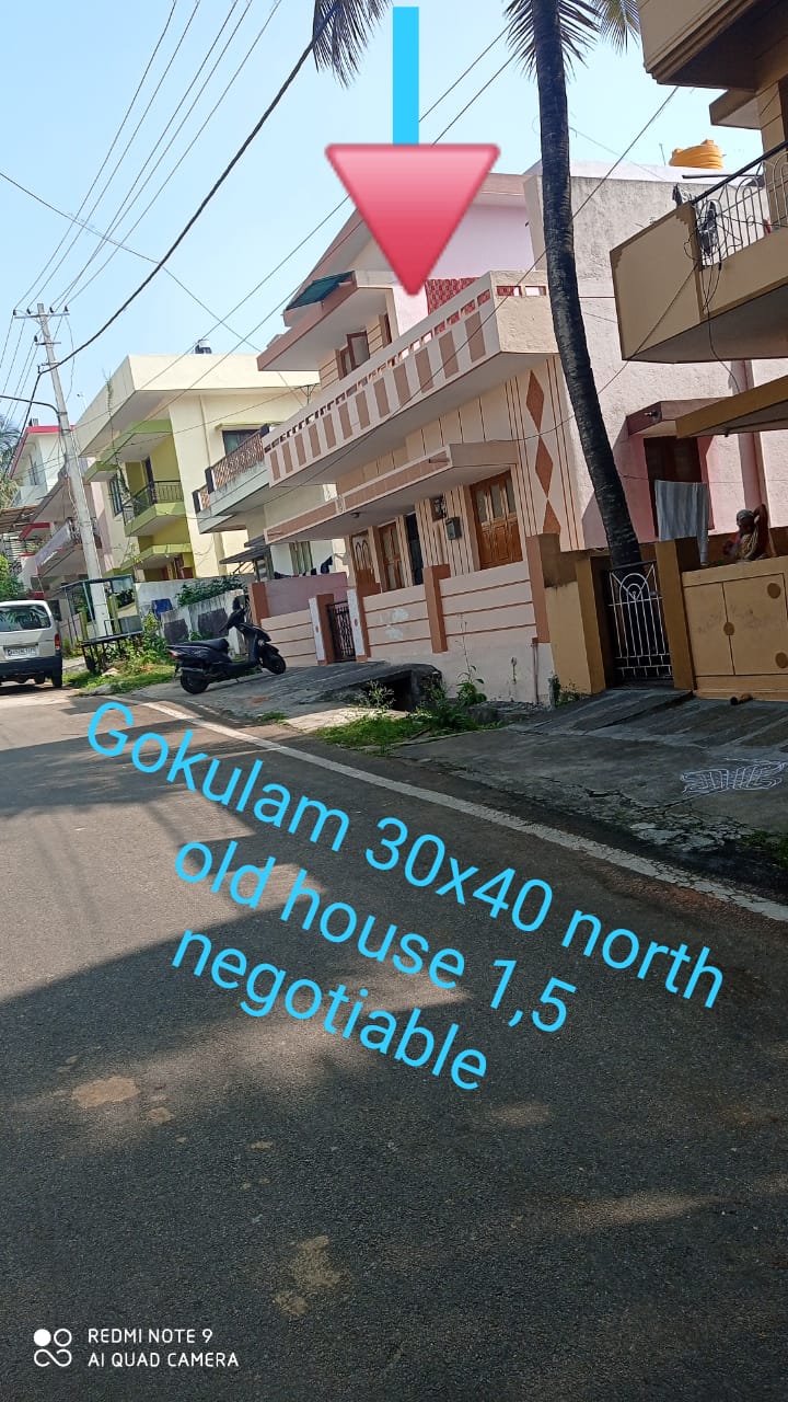 1200 Sqft  North Face Residential House  Sale Gokulam,Mysore