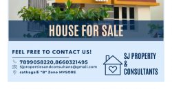1080 Sqft West Face Residential House Sale Police Layout, Mysore
