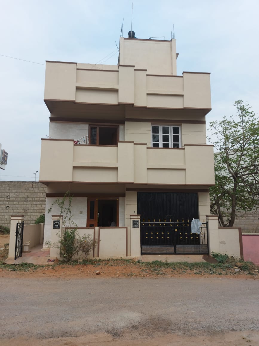 1200 Sqft West Face Residential Duplex House Sale Alanahalli, Mysore
