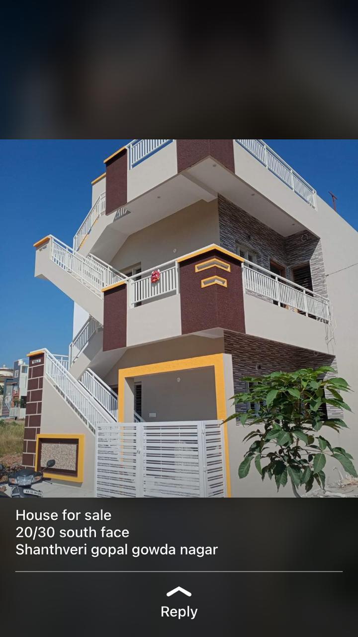 600 Sqft South Face Residential House Sale Shanthaveri, Mysore
