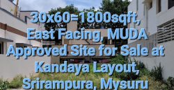 1800 Sqft East Face Residential Site Sale Srirampura, Mysore